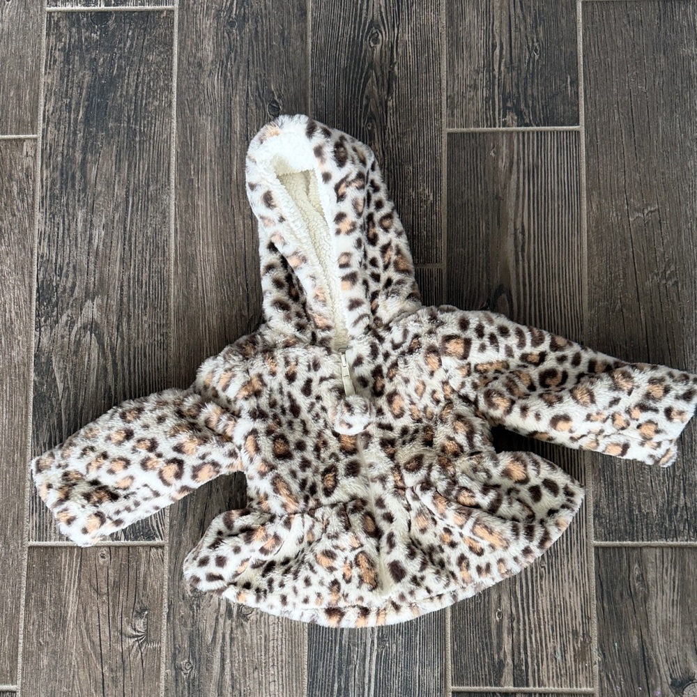 Mud Pie Leopard Print Kids Jacket